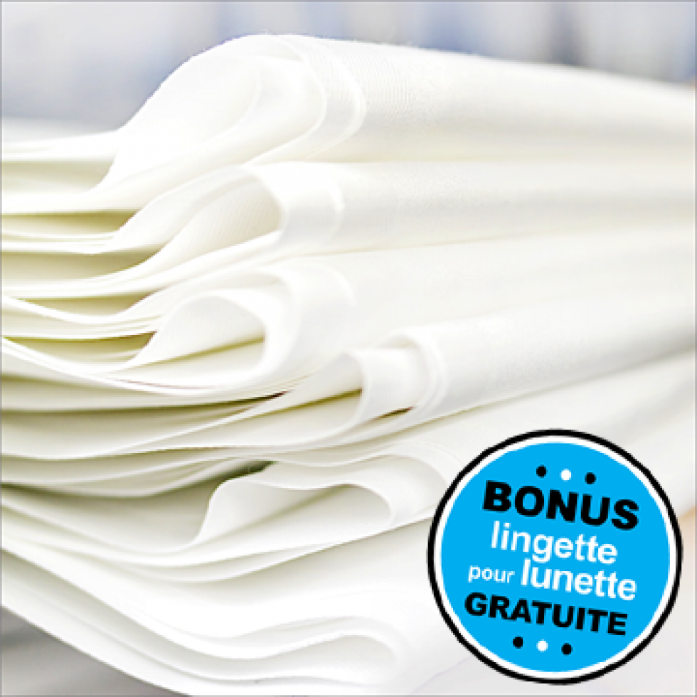 100 lingettes blanches